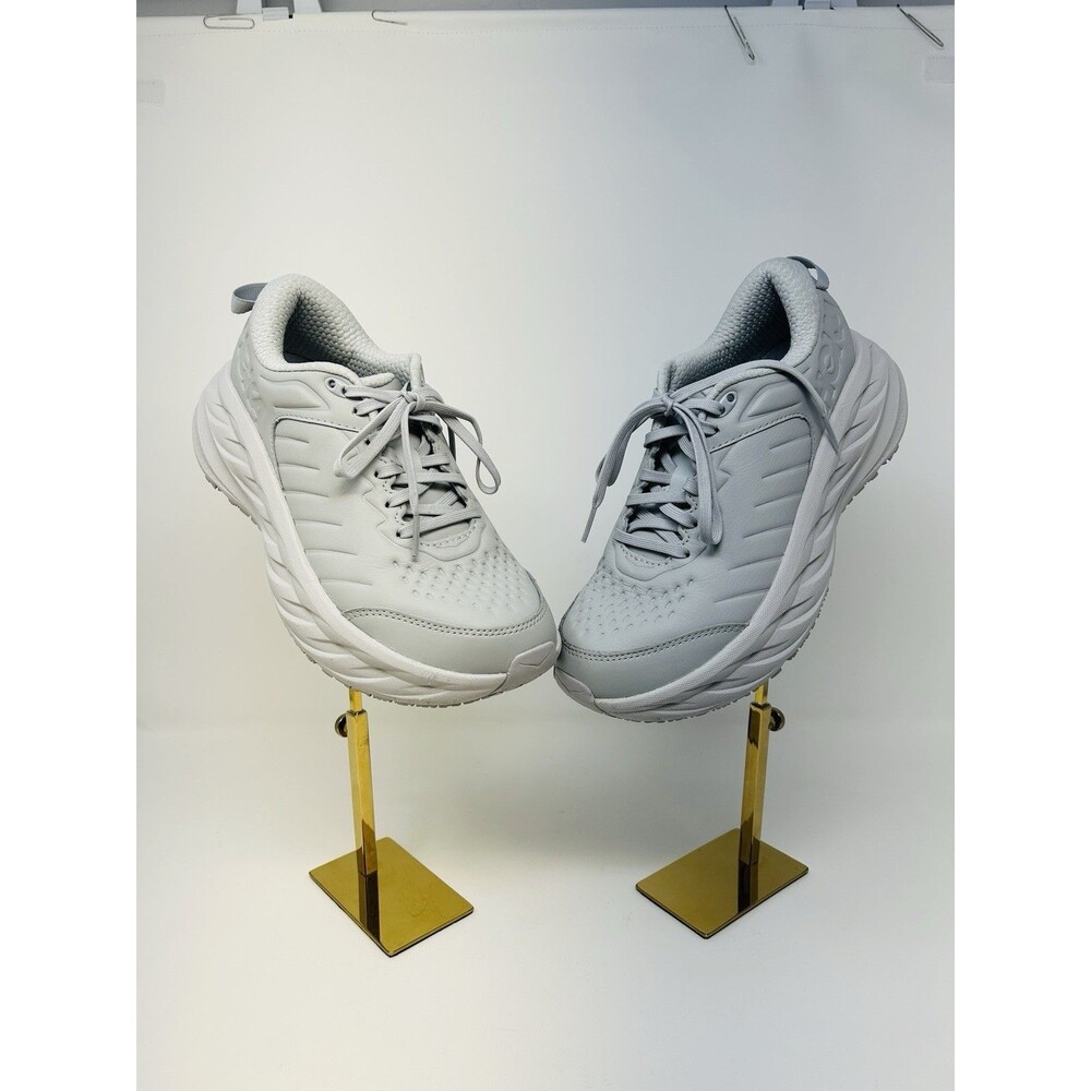 Hoka One One Bondi SR Sneakers Womens 8.5 Slip Resistant Running Shoe Leather